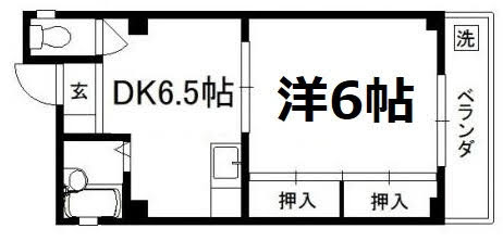 コーポAYUMIの間取り|【代表的な間取です】