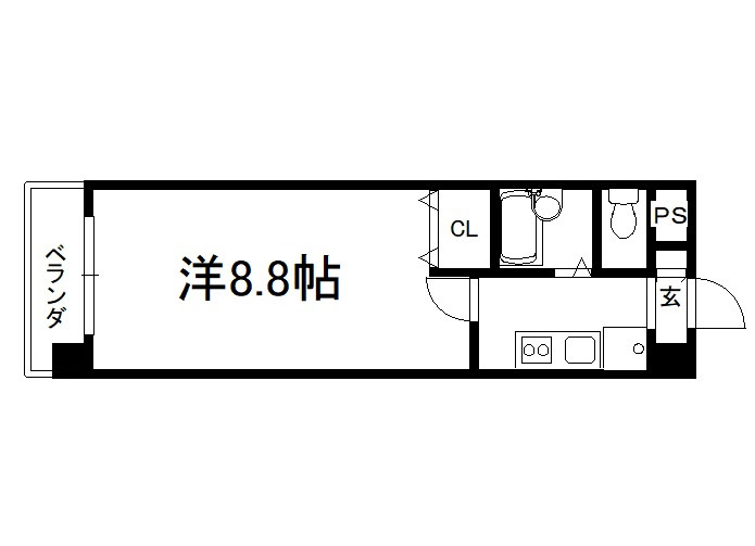 ハウスセゾン朱雀大路の間取り