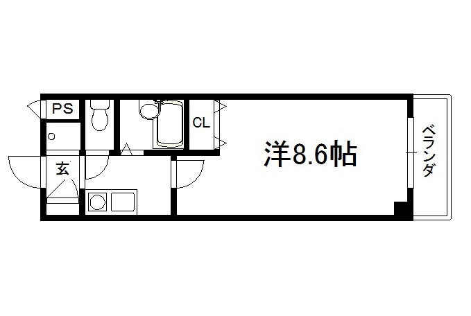 パインパレス黒門の間取り