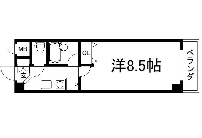 ヴィヴァーチェ智恵光院の間取り|【代表的な間取です】