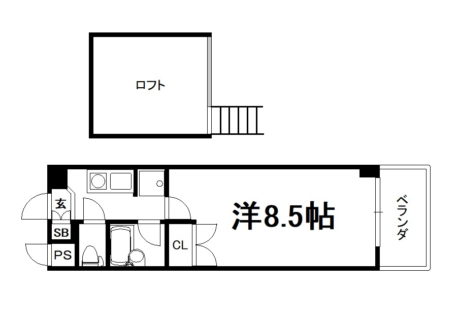 ヴィヴァーチェ智恵光院の間取り|【代表的な間取です】