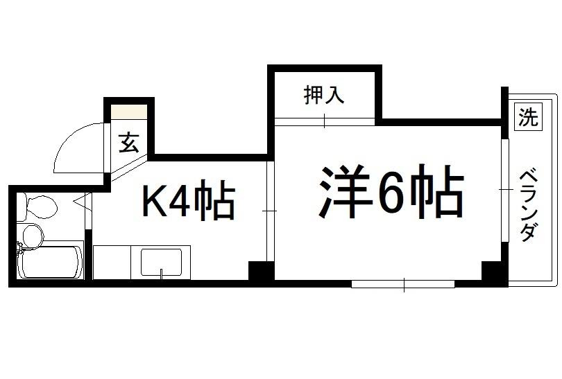 コーポ宮本の間取り|【代表的な間取です】
