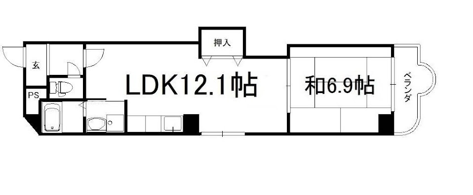 ソレイユ北山の間取り|【代表的な間取です】