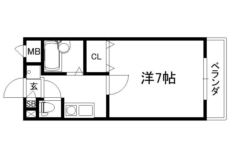ライオンズマンション西陣南の間取り