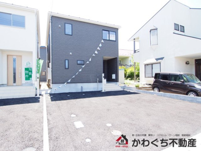 【外観】 | Cradle garden　福島市北沢又第8　１号棟 | 福島交通飯坂線【上松川】駅まで徒歩25分！北沢又小学校、信陵中学校エリアです◎
