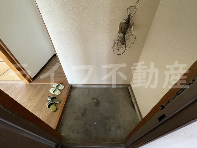 稲地ハイツの玄関|シンプルで使いやすい玄関です