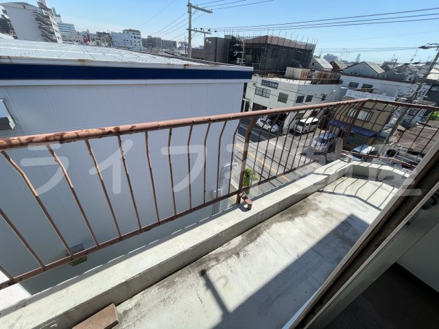 稲地ハイツのバルコニー|陽当たり良好なバルコニーです
