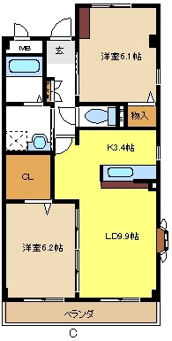 レスティーオ岩崎台の間取り