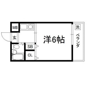 聚楽PATIO の間取り|【代表的な間取です】