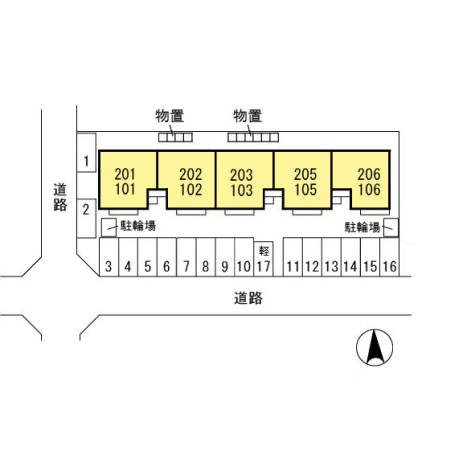 ロイヤルファインの駐車場