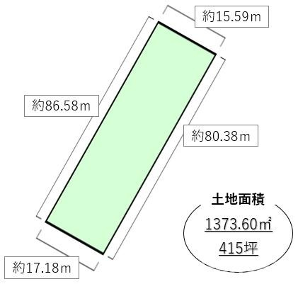 笠岡市小平井　事業用売地の土地図