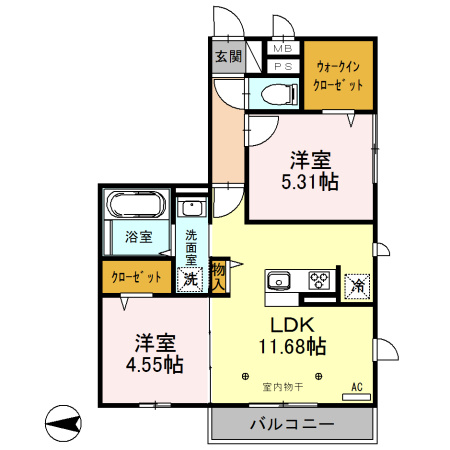 サンアネックスふじみ野Ⅱの間取り
