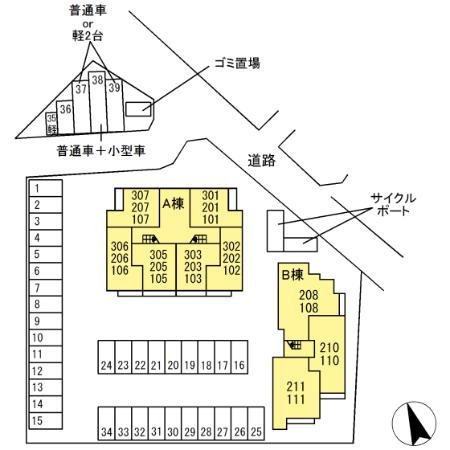 グランツ　ベータの区画図