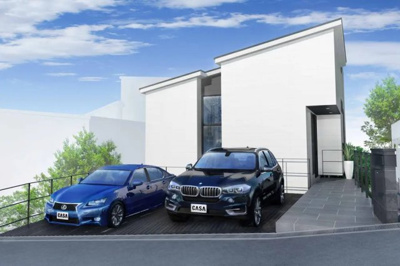 【外観パース】 | 西宮市　剣谷町　新築戸建