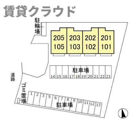 いずみハイツの区画図