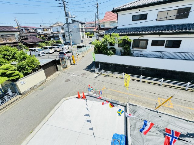 柏市南逆井４丁目新築戸建（南逆井23-1期）の展望|バルコニーより道路側眺望