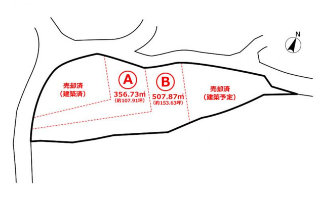 【土地図】 | 熱海市下多賀　売地　A区画