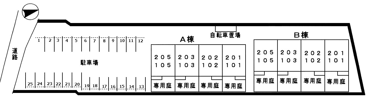 ソレイユ冨貴Aの間取り