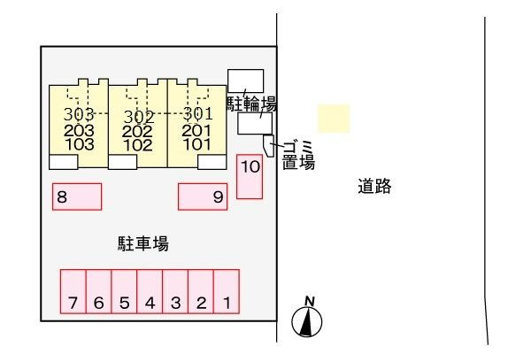 Ｓｃｈｏｎｅ２（シェーネ２）　　刈谷市近郊の賃貸はクラスホーム刈谷店の駐車場