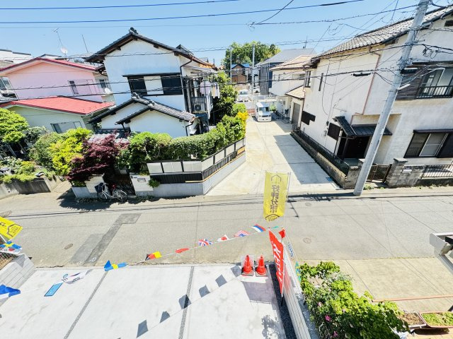 柏市西山2丁目新築戸建【酒井根西小学校：7分】の展望|バルコニーより道路側眺望