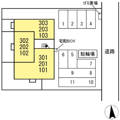 【区画図】 | ラ・ルーチェ宮の陣駅前