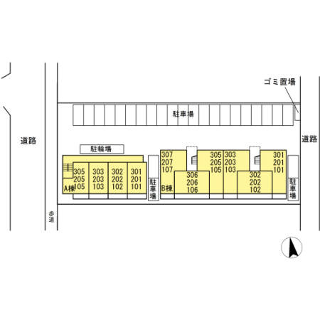 【駐車場】 | レジデンス朝日町　A棟