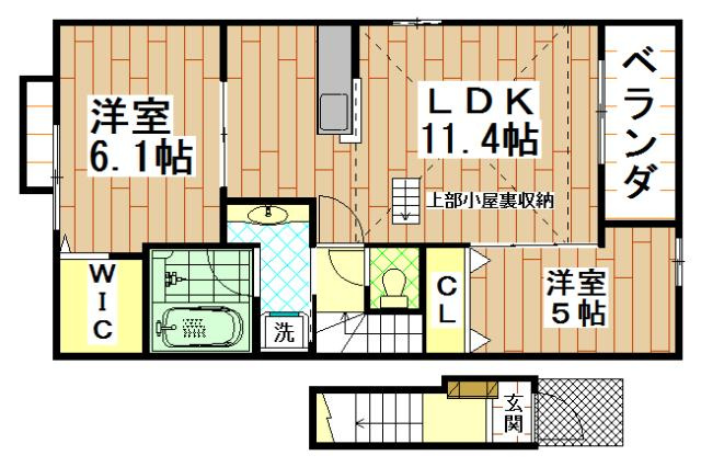 カーサルミエールⅡの間取り