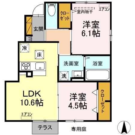 THE PARK FRONTの間取り