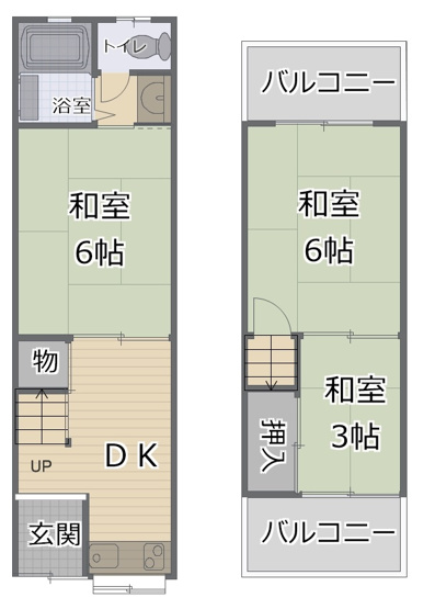 【間取り】 | 堺市堺区榎元町5丁（榎小学校）