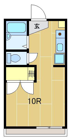 コーポラスたけとうAの間取り