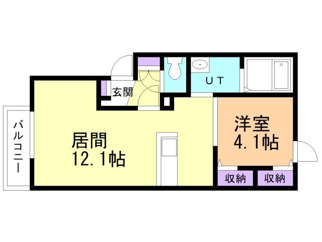 プチメゾンWANISHI2の間取り