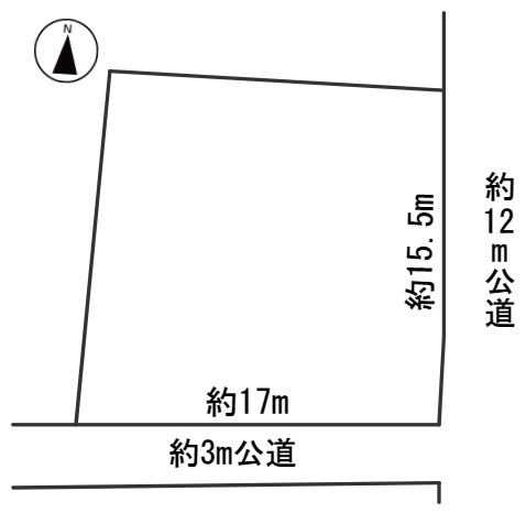 ６３２８２　岐阜市八代土地の区画図