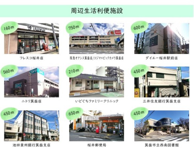 【周辺】 | 【価格変更！】ストークガーデン箕面半町　新築戸建２号地