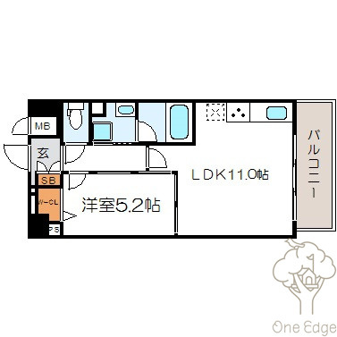 アベニール鷺洲の間取り