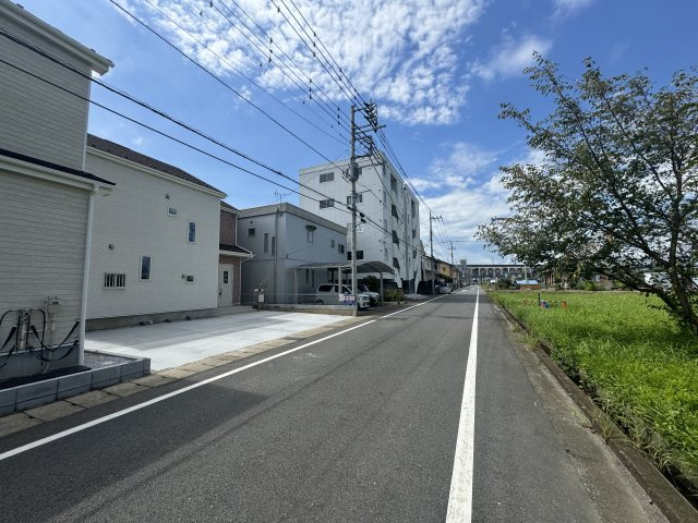新築　高崎市緑町1期　Heartful　Town　1号棟の前面道路含む現地写真|現地写真　北側接道幅員約6.8ｍ
