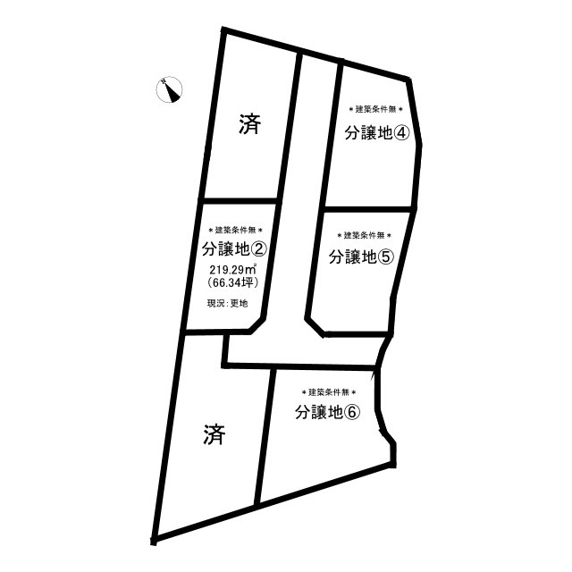 グリーンガーデン智頭の土地図