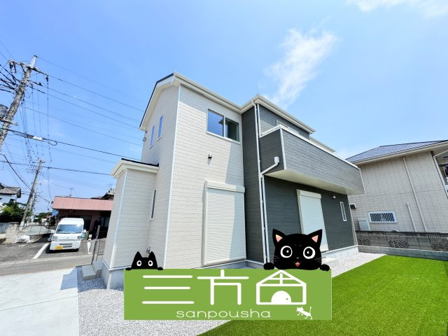 新築　高崎市貝沢町7期　Heartful　Town　1号棟の外観|現地写真　完成しました！ご内覧等、お気軽にお問合せください♪　
