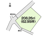 土地　玉島黒崎　全1区画　62.99坪の画像