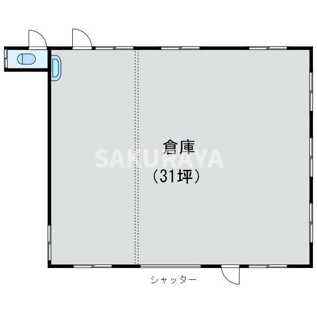 葉鹿町貸倉庫SMの間取り