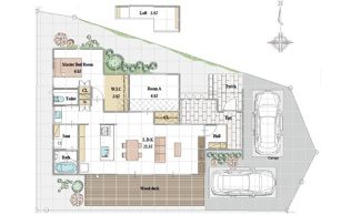 【間取り】 | 佐伯区石内北2丁目　【建築後未入居】【限定1棟】【太陽光発電】【照明器具付き】 | 【佐伯区石内北2丁目】【限定1棟】【太陽光発電】【照明器具付き】駐車2台可