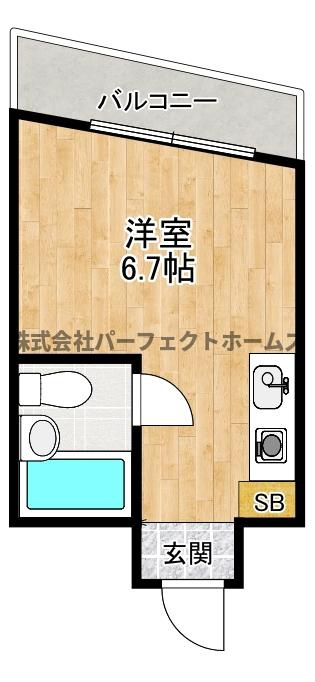 サンライズ枚方の間取り