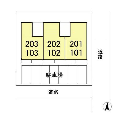 サンライズ馬橋の区画図