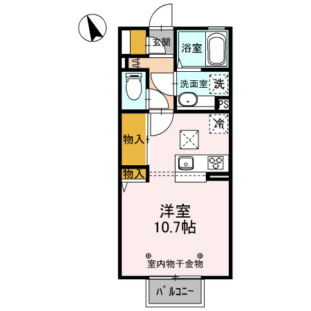 【間取り】 | クワトロ　ヤナギノ　Ｃ