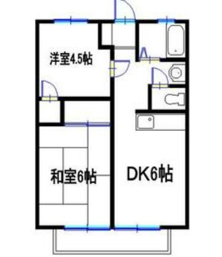 シャトー三木の間取り