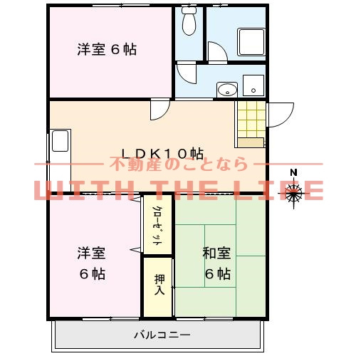 大津山シャインビル【キャッシュバック対象】の間取り
