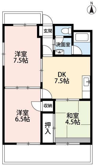 【間取り】 | サンシティ大西