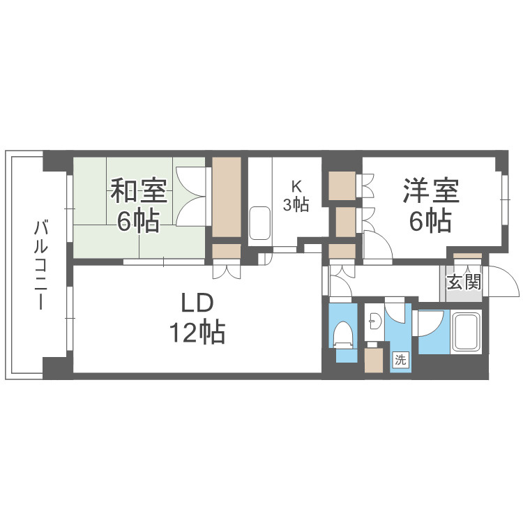 エル・セレーノ上本町レジデンスの間取り