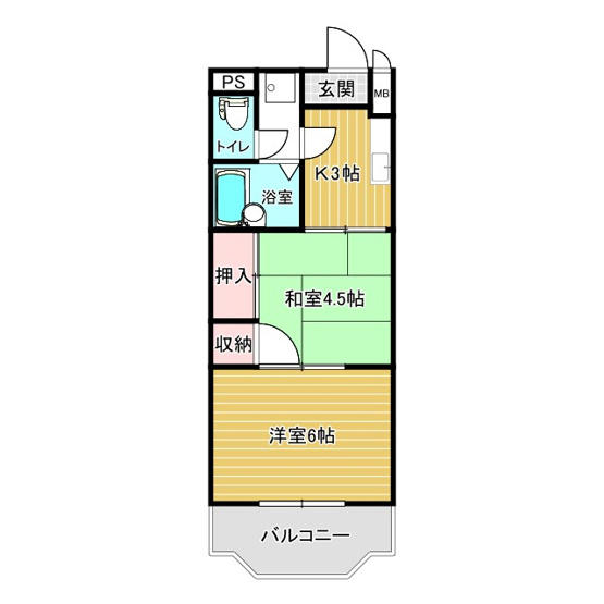【間取り】 | サンハイムナカノ