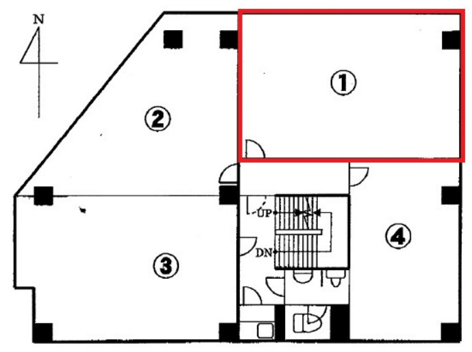 大津市大萱１丁目の店舗事務所の間取り