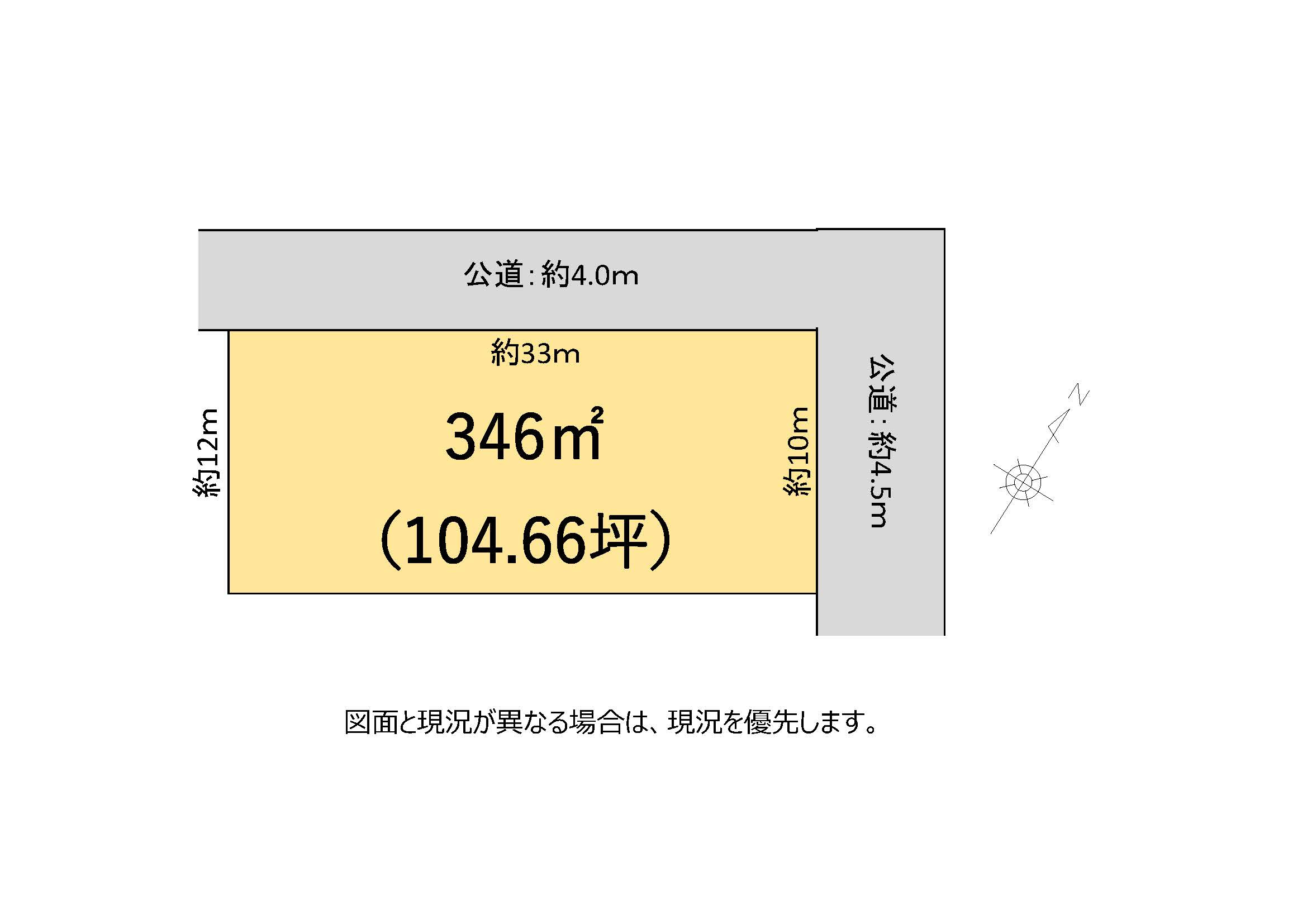 津市安濃町清水売土地の土地図